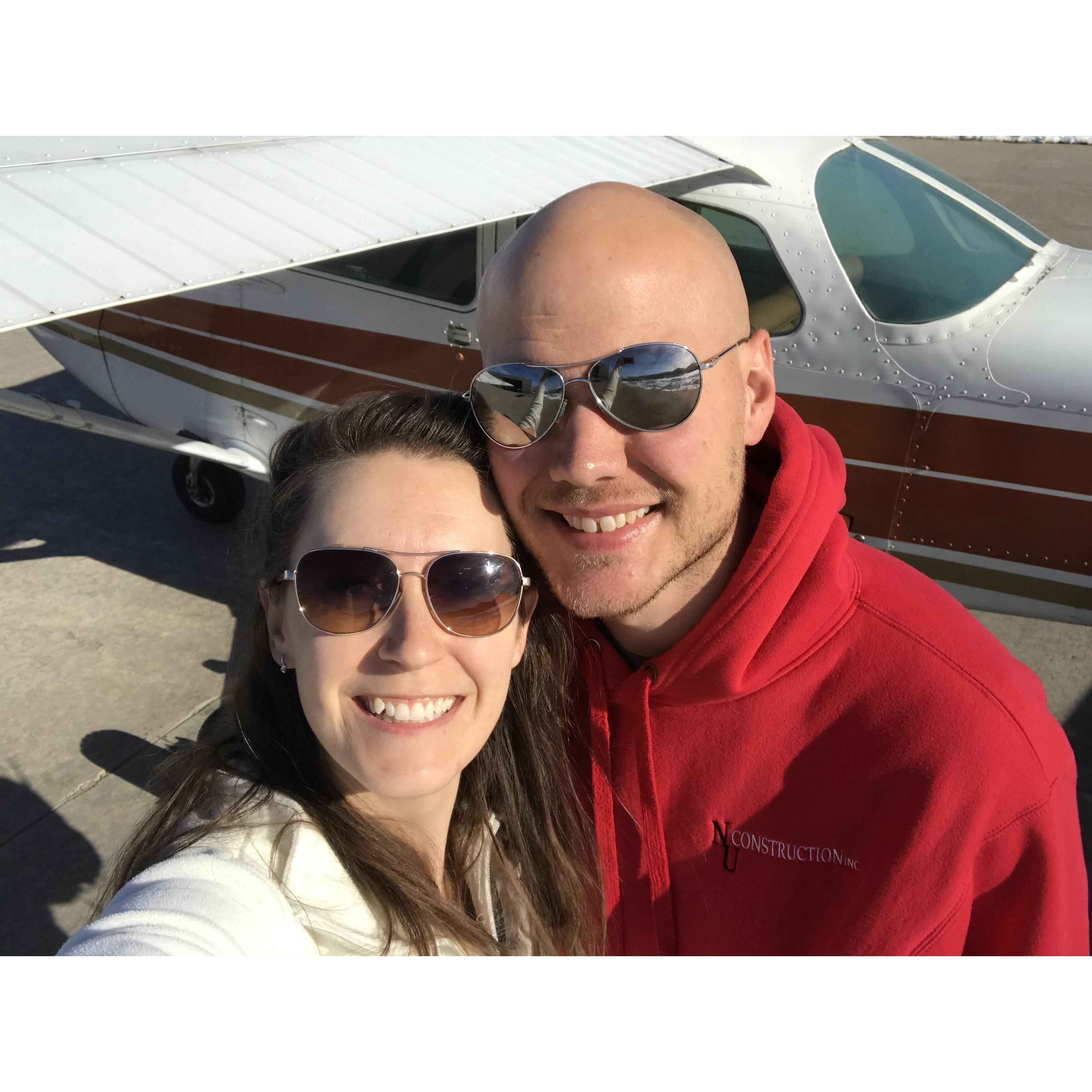 Our first flight after Jason got his private pilot's license