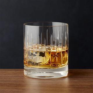 Vance Cut-Glass Double Old Fashioned Glass, Set of 4