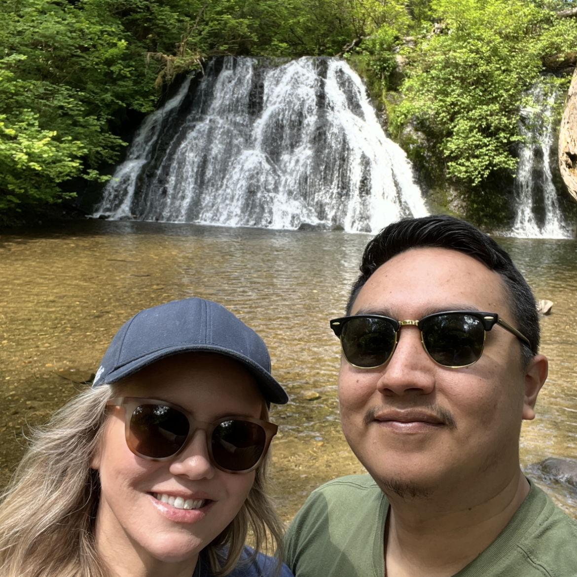 On a hike in 2025 to Cherry Creek Falls