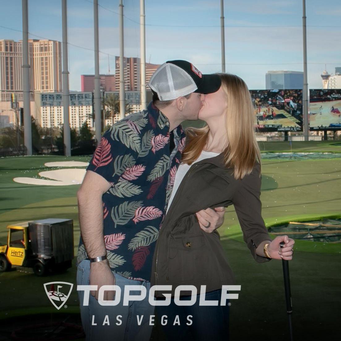Las Vegas, 2020. Benjamin was stealing kisses with his soon to be Mrs!