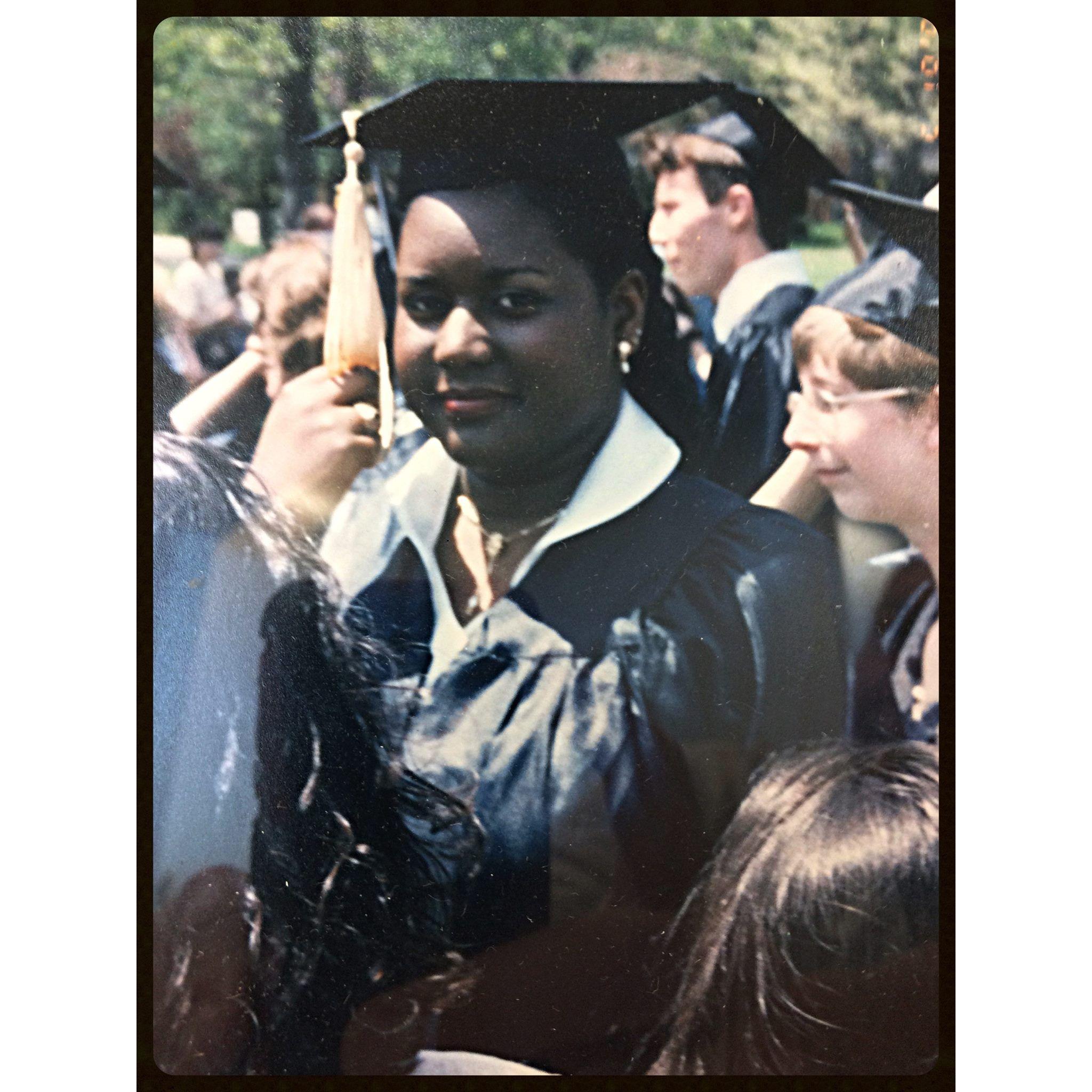 Jokima's dad snapped this photo at her college graduation from Purdue University Northwest!