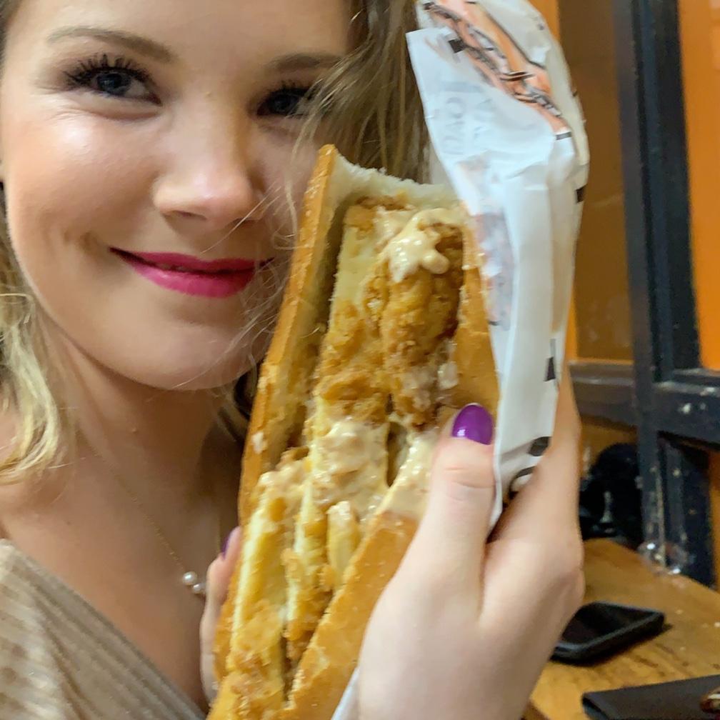 Anna's first Sanchez at the legendary Hoagie Haven