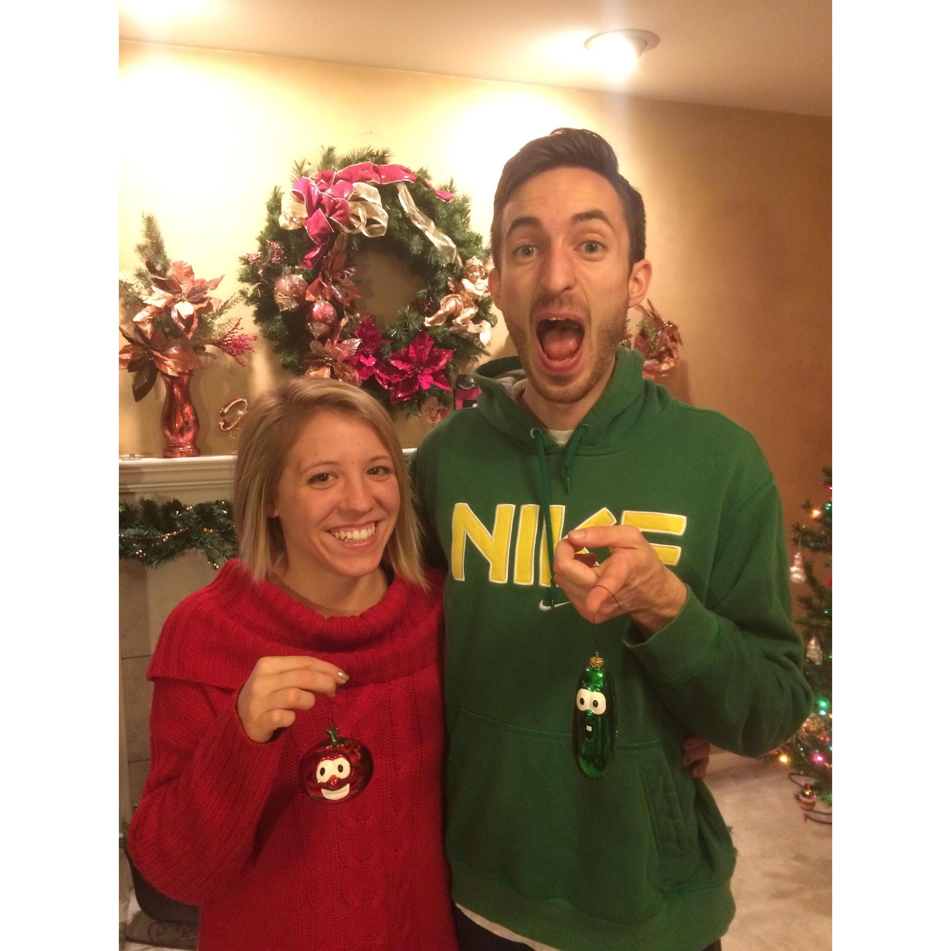 When it's Christmas, and you just happen to look like Bob and Larry....