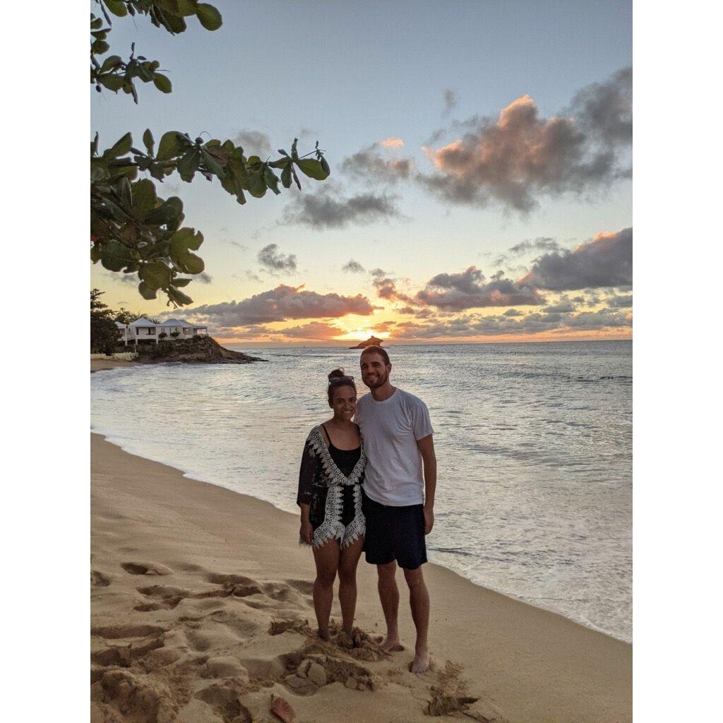Antigua - very first trip together
