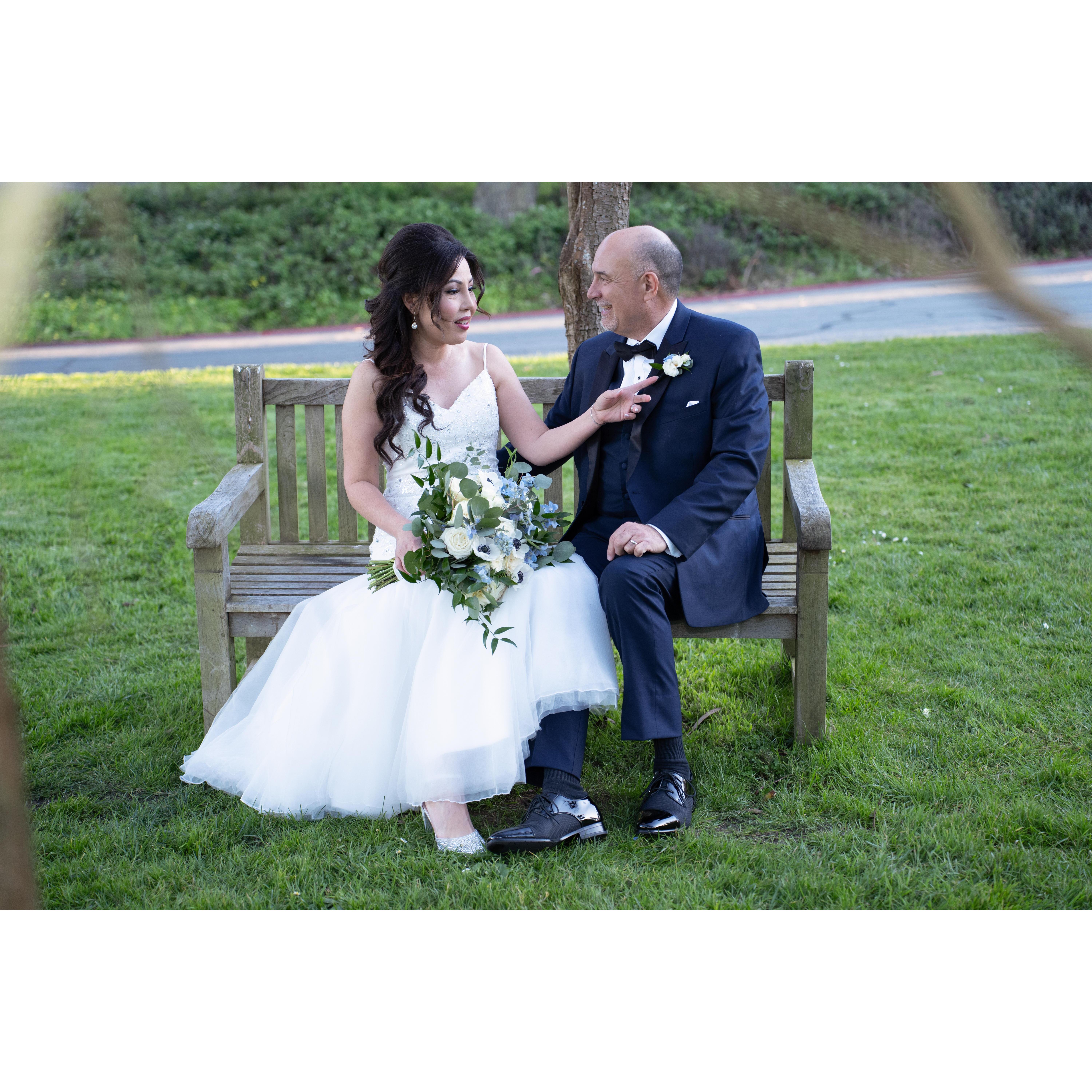 We celebrating our love at the Golden Gate Club with our loving family and friends.