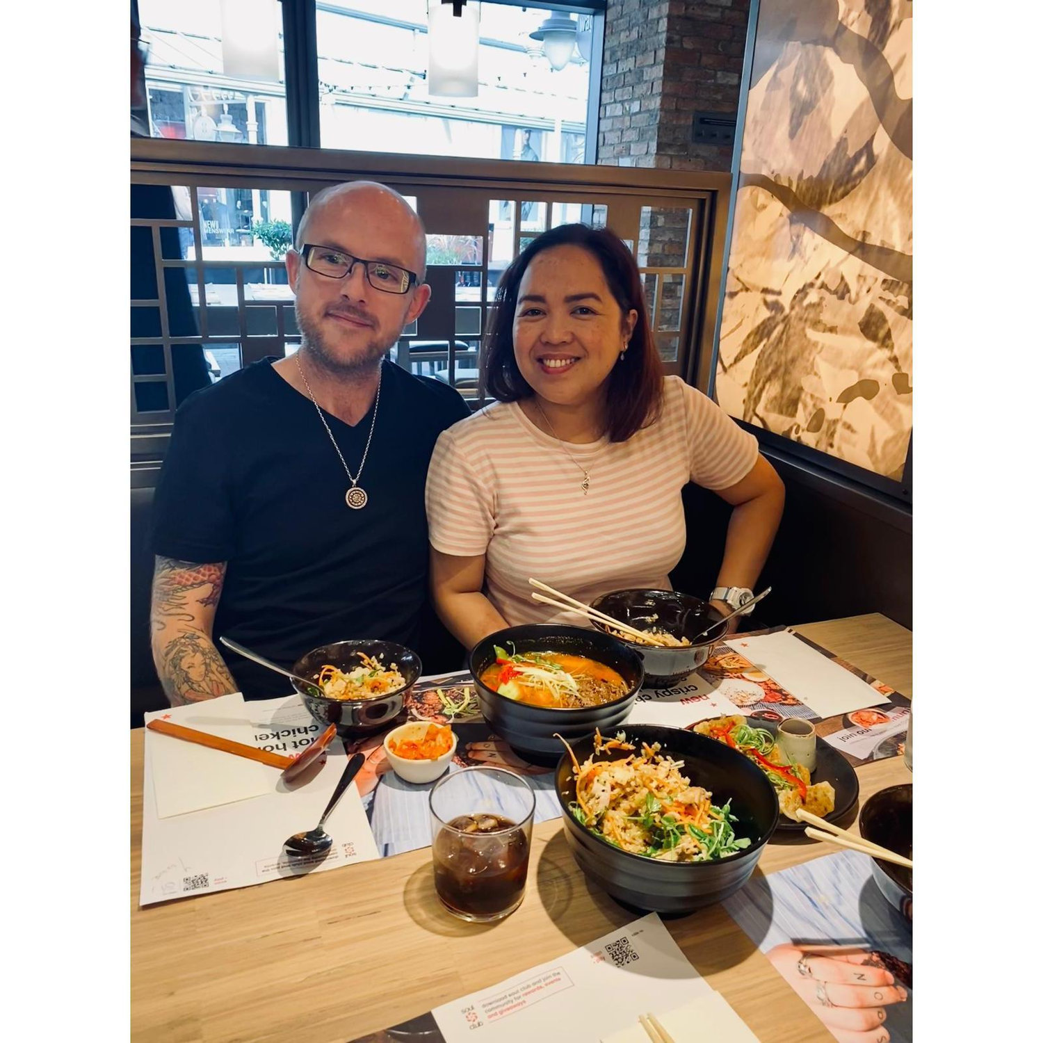 Wagamama.. he likes it but I said there are more better than this!