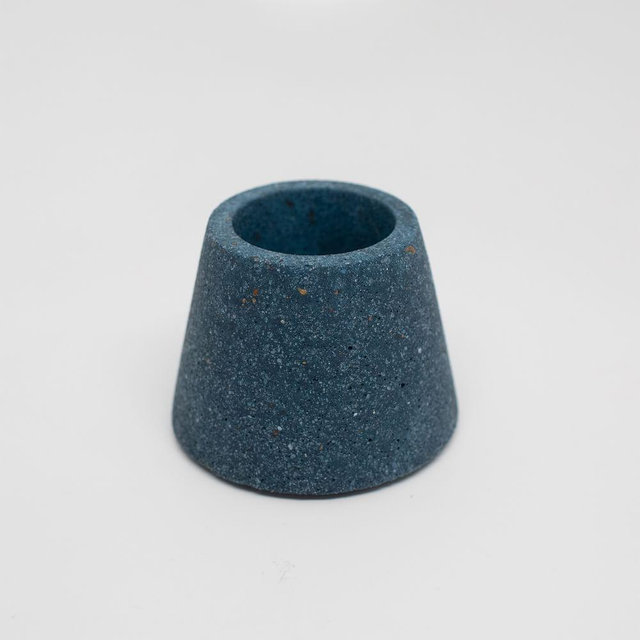 Matchstick Holder, Cobalt Terrazzo
