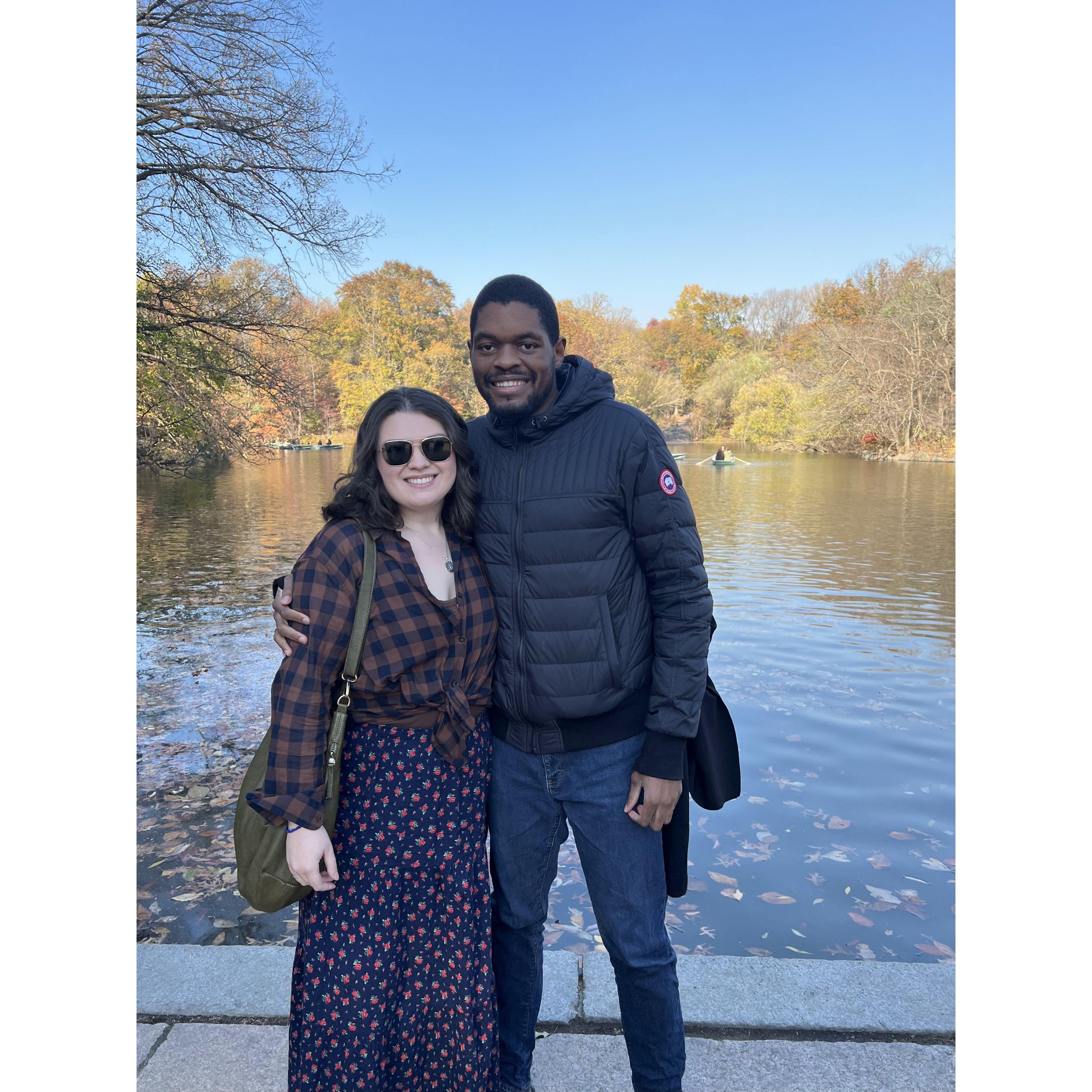 Central Park - where we first met.