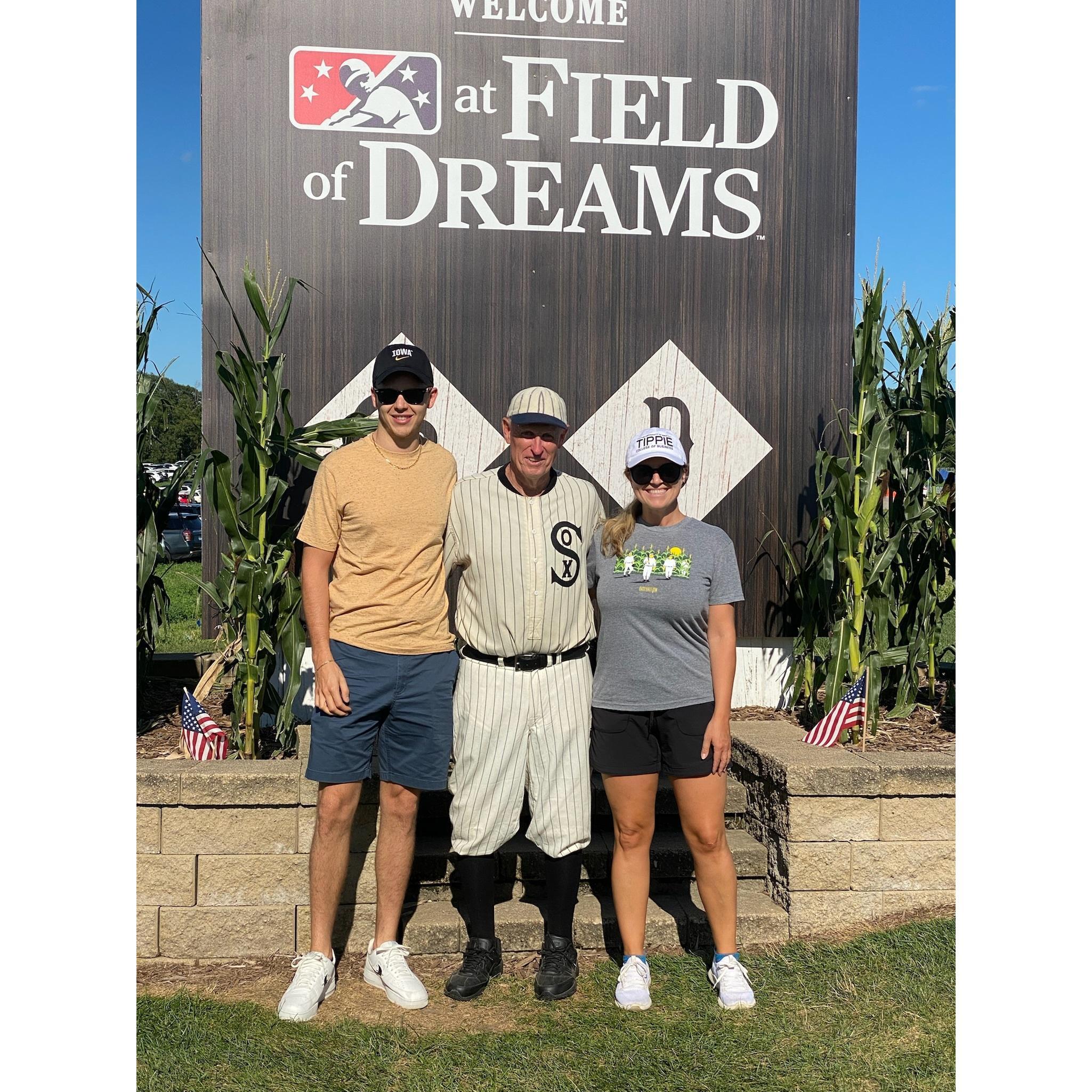 We didn't make it to the big game, but we did score tickets to the minor league game played at Field of Dreams.