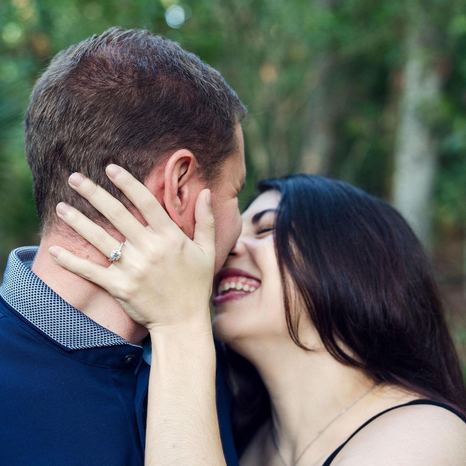Another engagement shot! He was making me laugh right before she shot it!