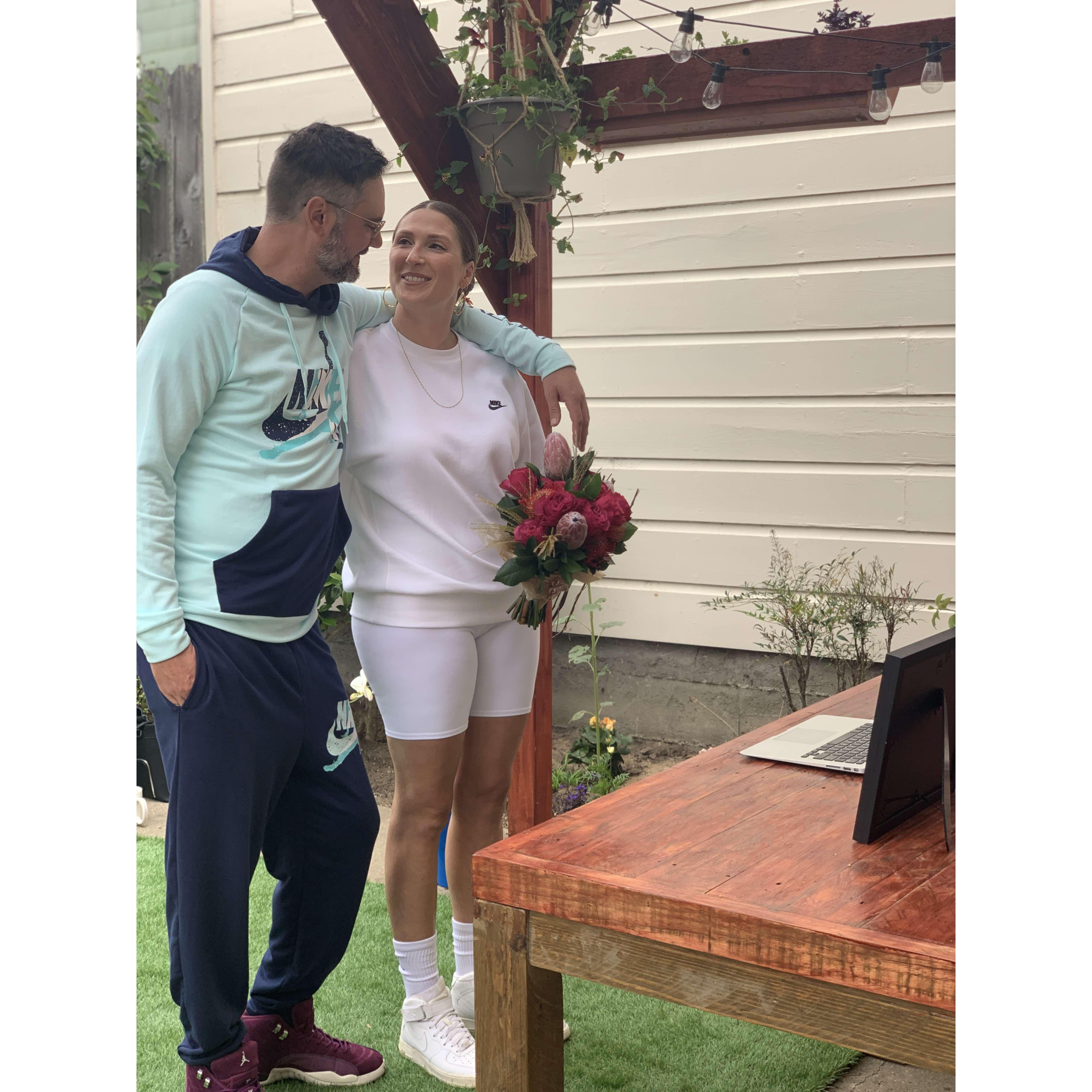 Listening to the rules of marriage.