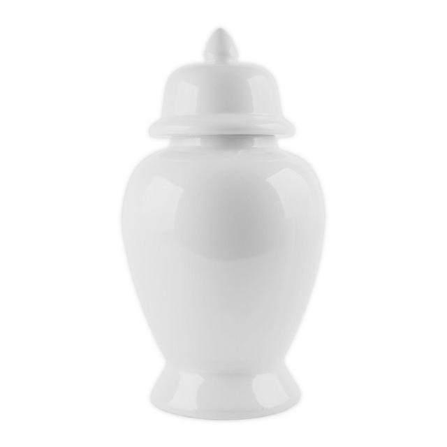W Home 14-Inch Ginger Jar in White