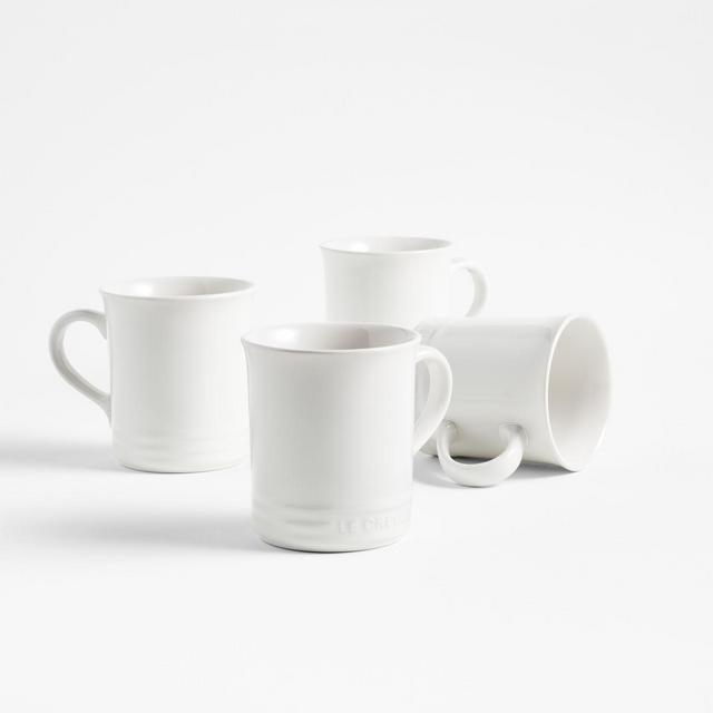 Le Creuset ® White Mugs, Set of 4