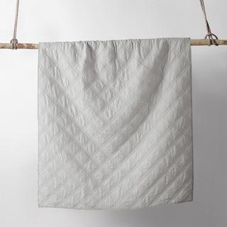 Washed Linen Quilted Throw