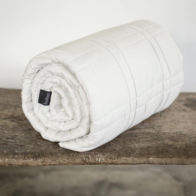 Baloo Weighted Blanket · Pebble White · 15lb or 20lb