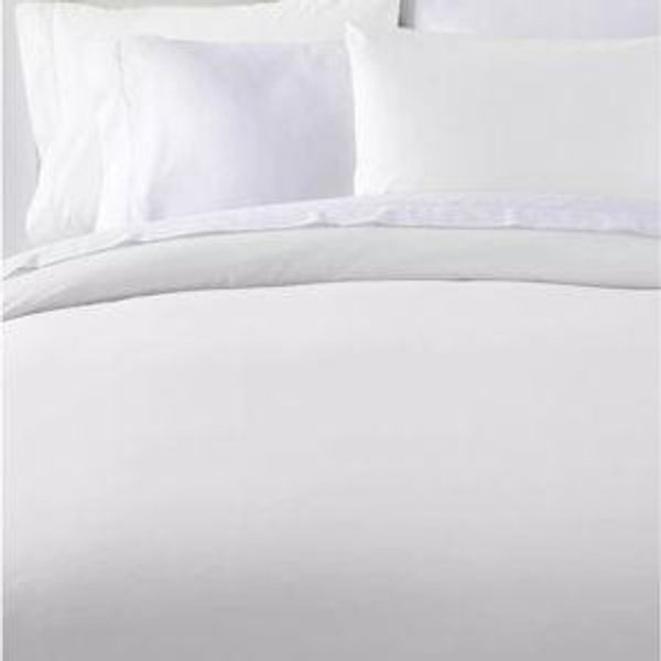 White- Queen- LL Bean 280-Thread-Count Pima Cotton Percale Comforter Cover Collection