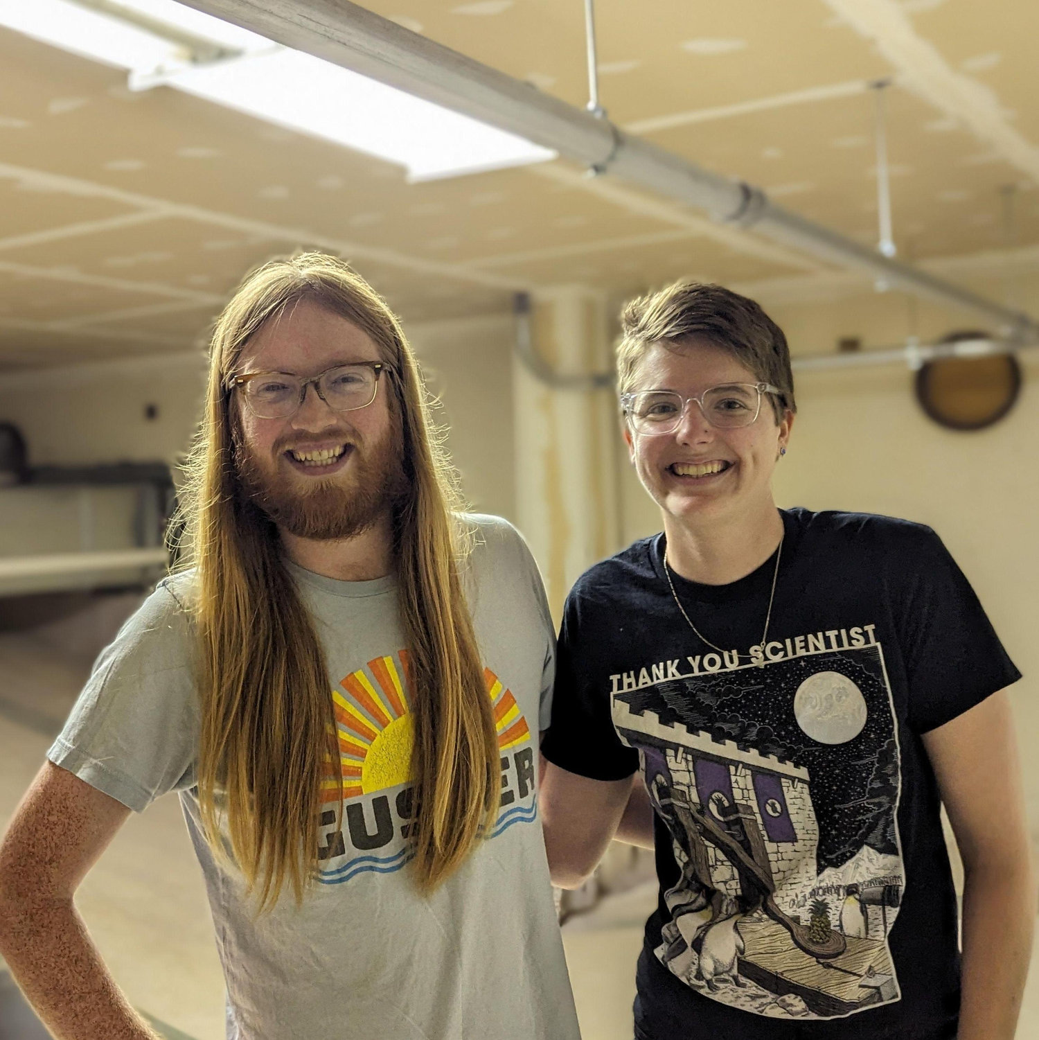 We both got to check off a bucket list item when we found our way into the secret pool in the Walker building at Michigan Tech