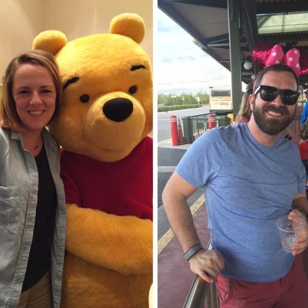 The thing we're best at together--general silliness and tomfoolery. Disney, 2015.