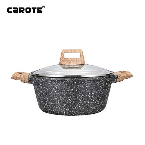  CAROTE 6 Qt Nonstick Stock Pot Soup Pot,Granite