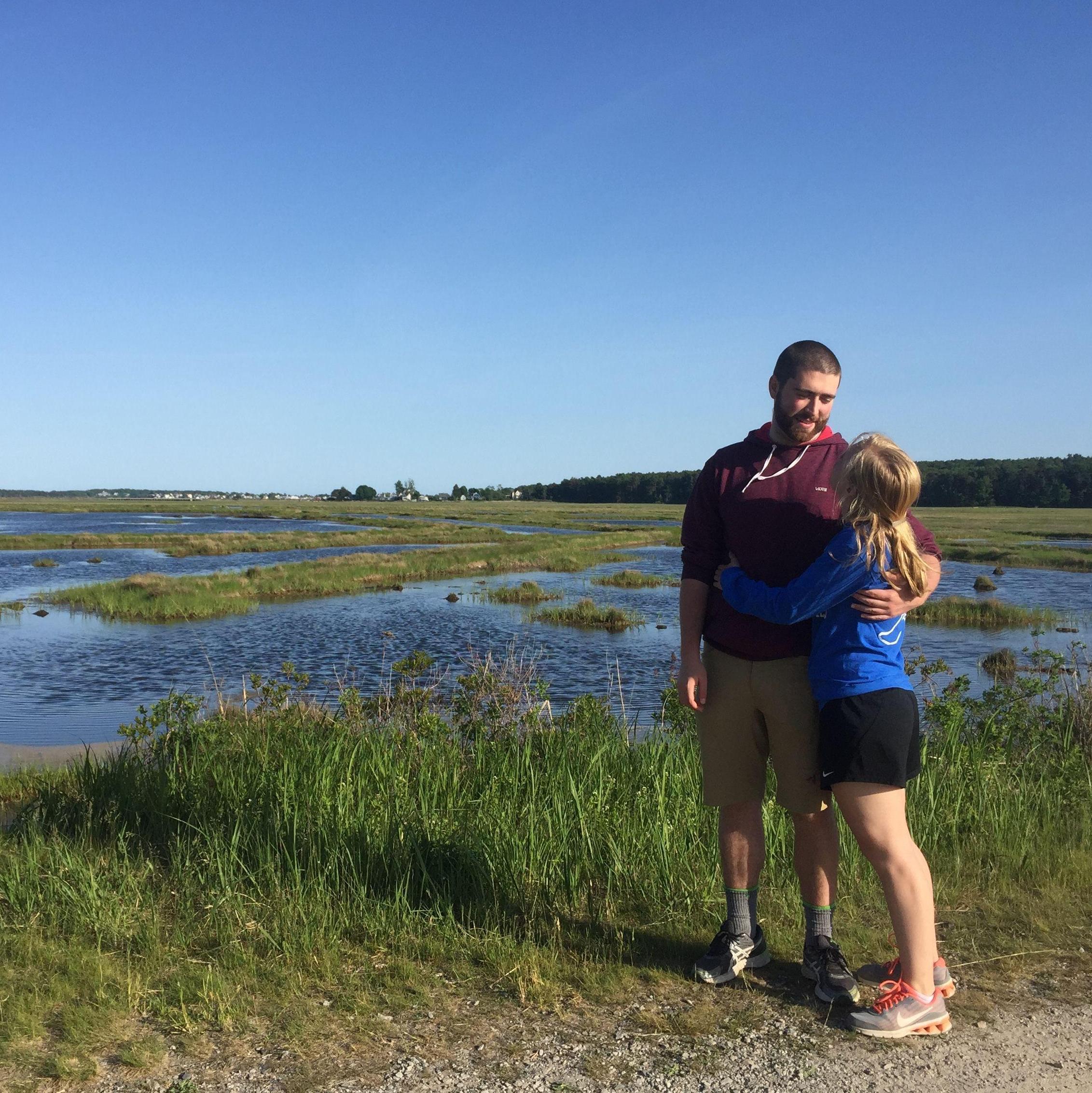 Walking through the salt marshes in Maine (2018)