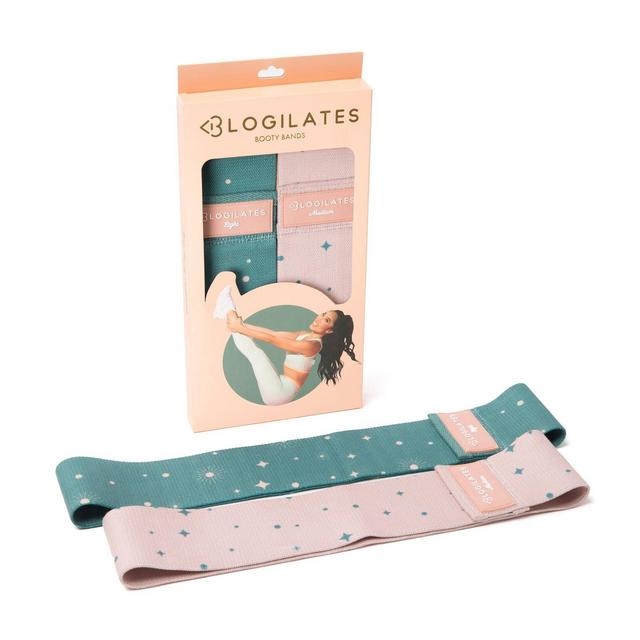 Blogilates Booty Resistance Bands 2pk - Green/Pink