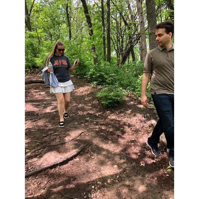 We love to hike especially in spring when the flowers are in full bloom (photo credit: Audrey's sister Rach)