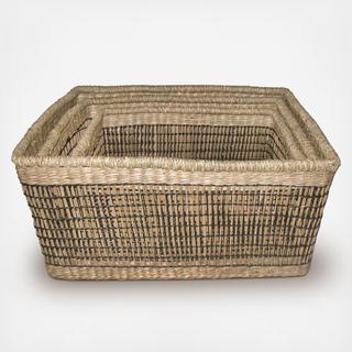 3-Piece Rectangle Basket Set