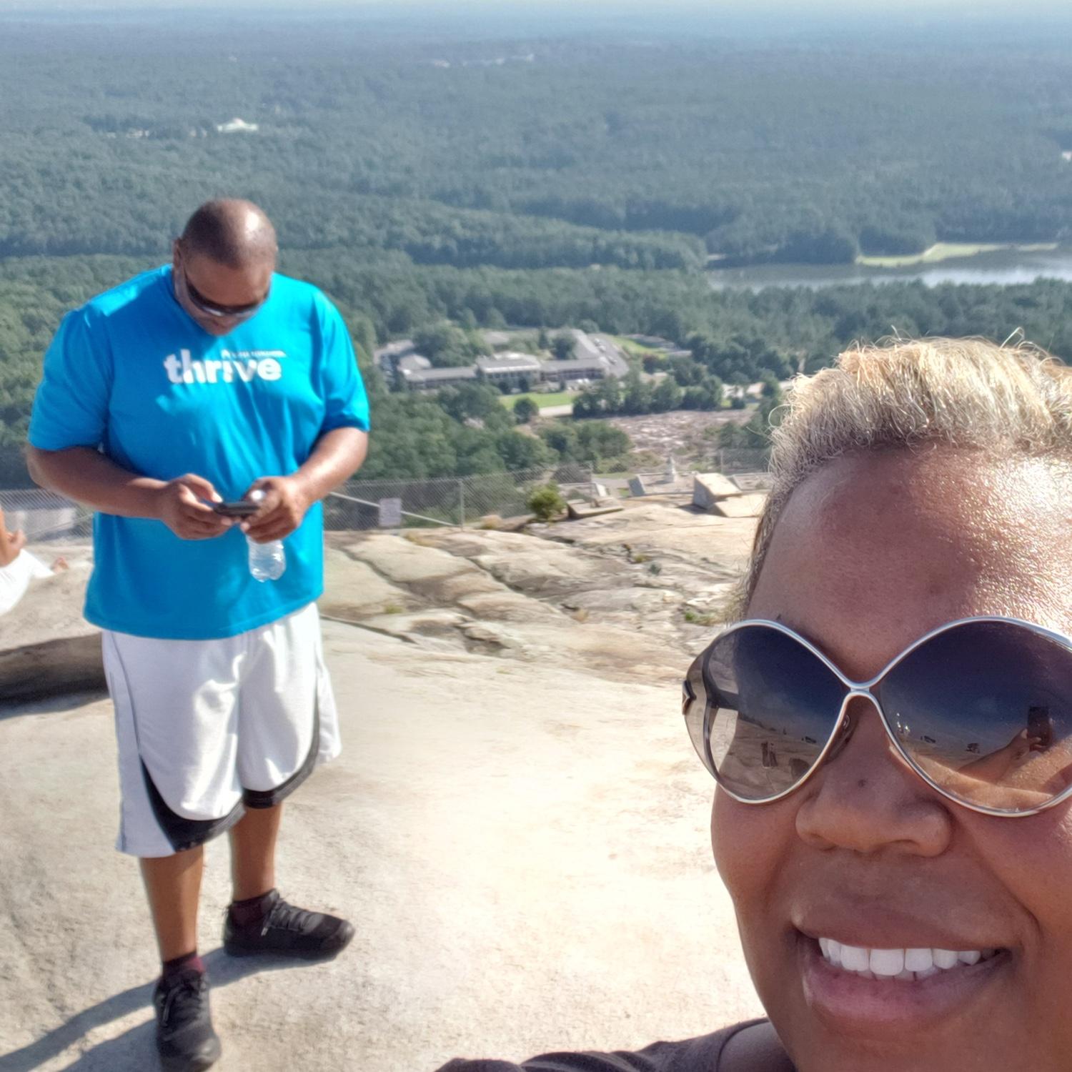 The top of Stone Mountain
