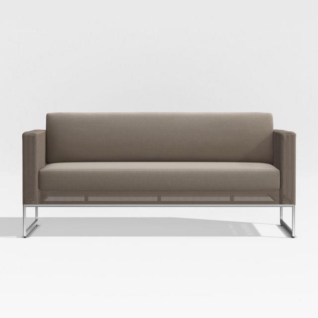 Dune Taupe Outdoor Sofa with Sunbrella ® Cushions