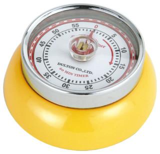 Zassenhaus Yellow Steel Retro Magnetic Kitchen Timer - Contemporary - Kitchen Timers - by BIGkitchen | Houzz