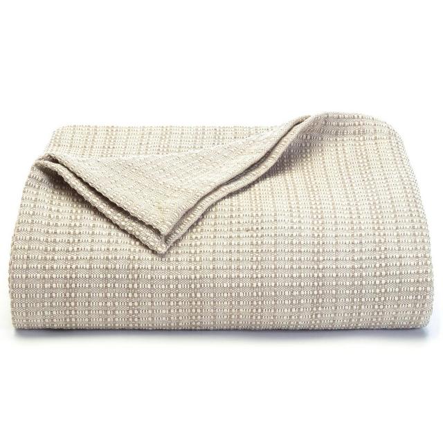 King 100% Cotton Bed Blanket Beige - Tommy Bahama