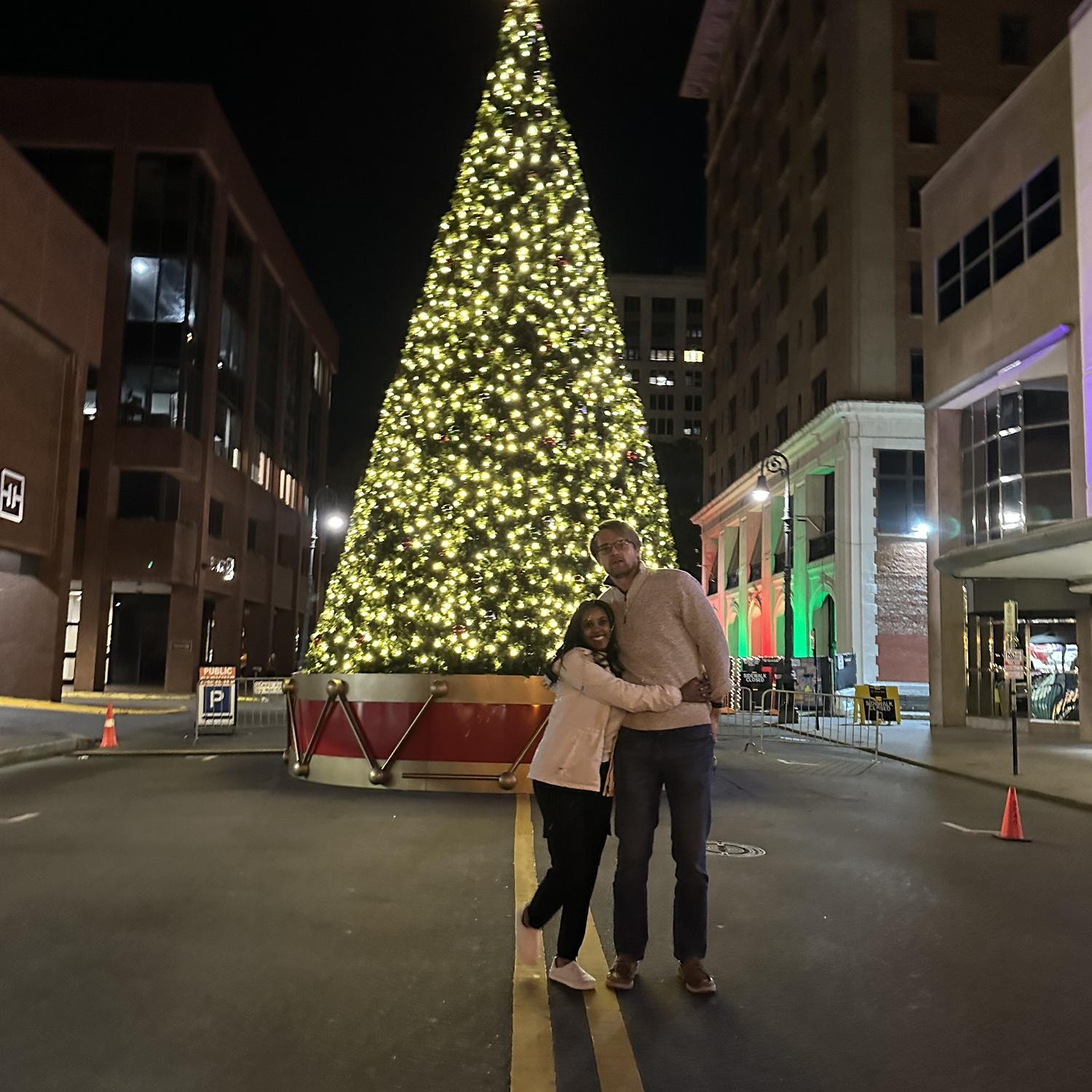 Our first photos of Christmas. My maid of honor also took this photo. 🫶🏾