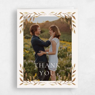 Brown Wedding Thank You - Thornton Photo