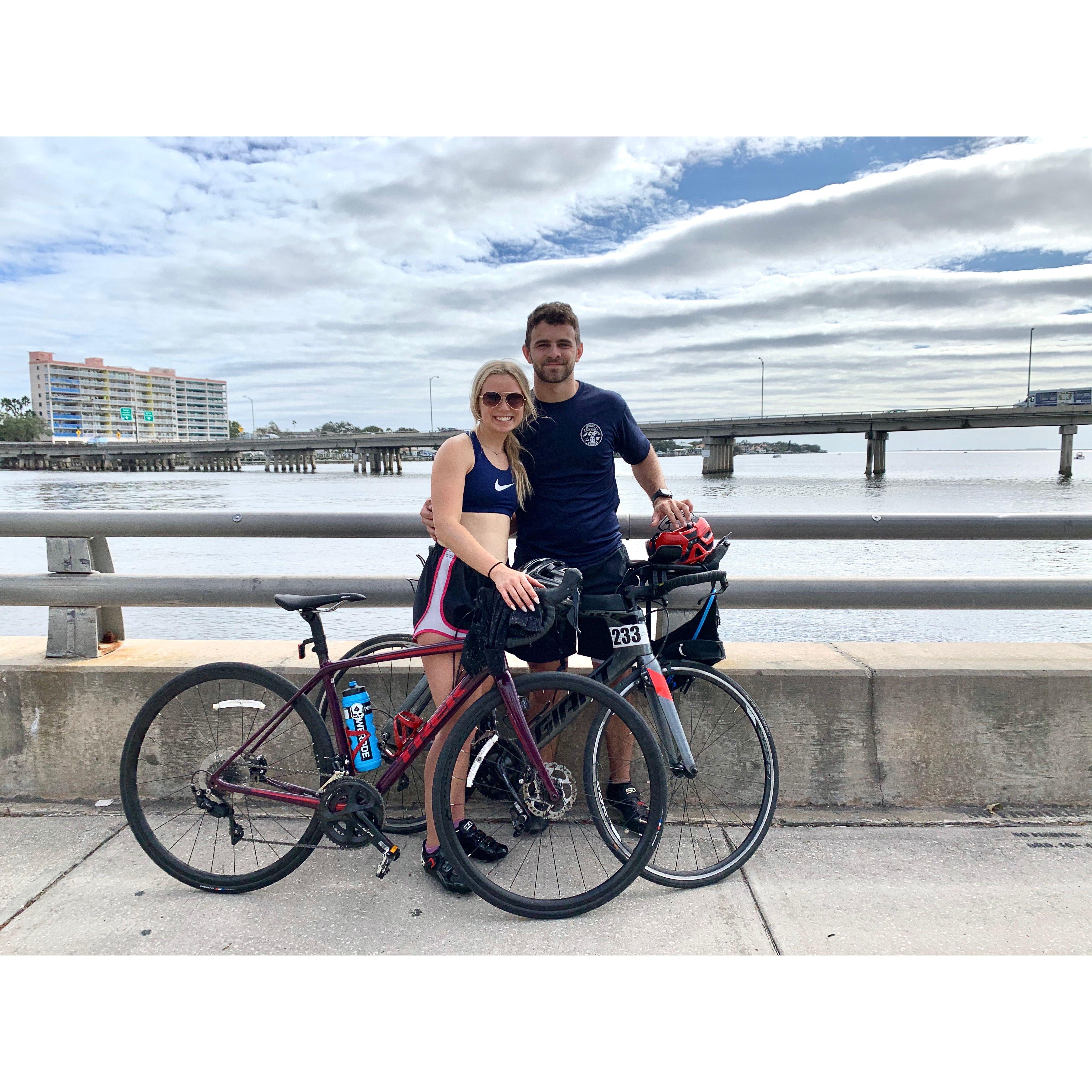 Training up for a triathlon