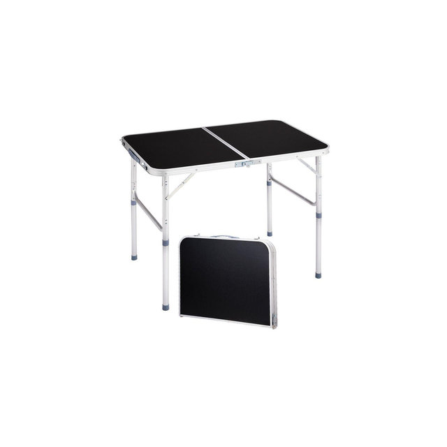 Karl Home 3Ft. Black Rectangular Patio Folding Table Aluminum