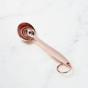 Copper Measuring Spoons, Set of 4