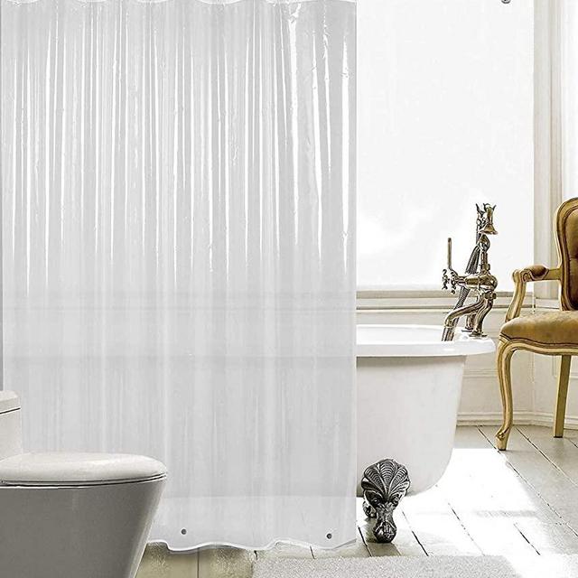 HARBOREST Shower Curtain Liner (72" x 72" Clear) - Waterproof 3-Gauge Lightweight for Bathroom Shower