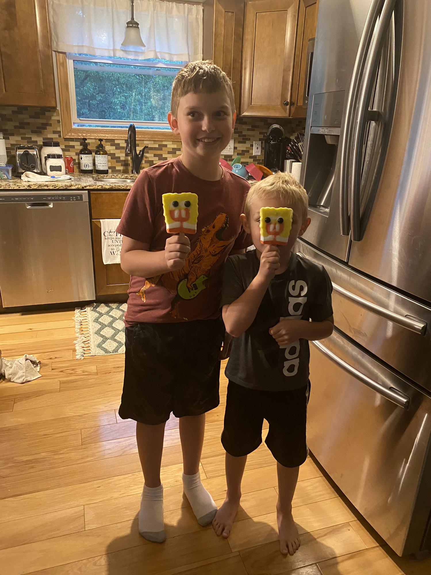 Tiffany and the boys started "spongebob popsicle Monday" during their summer together and it has stuck for almost 2 years <3