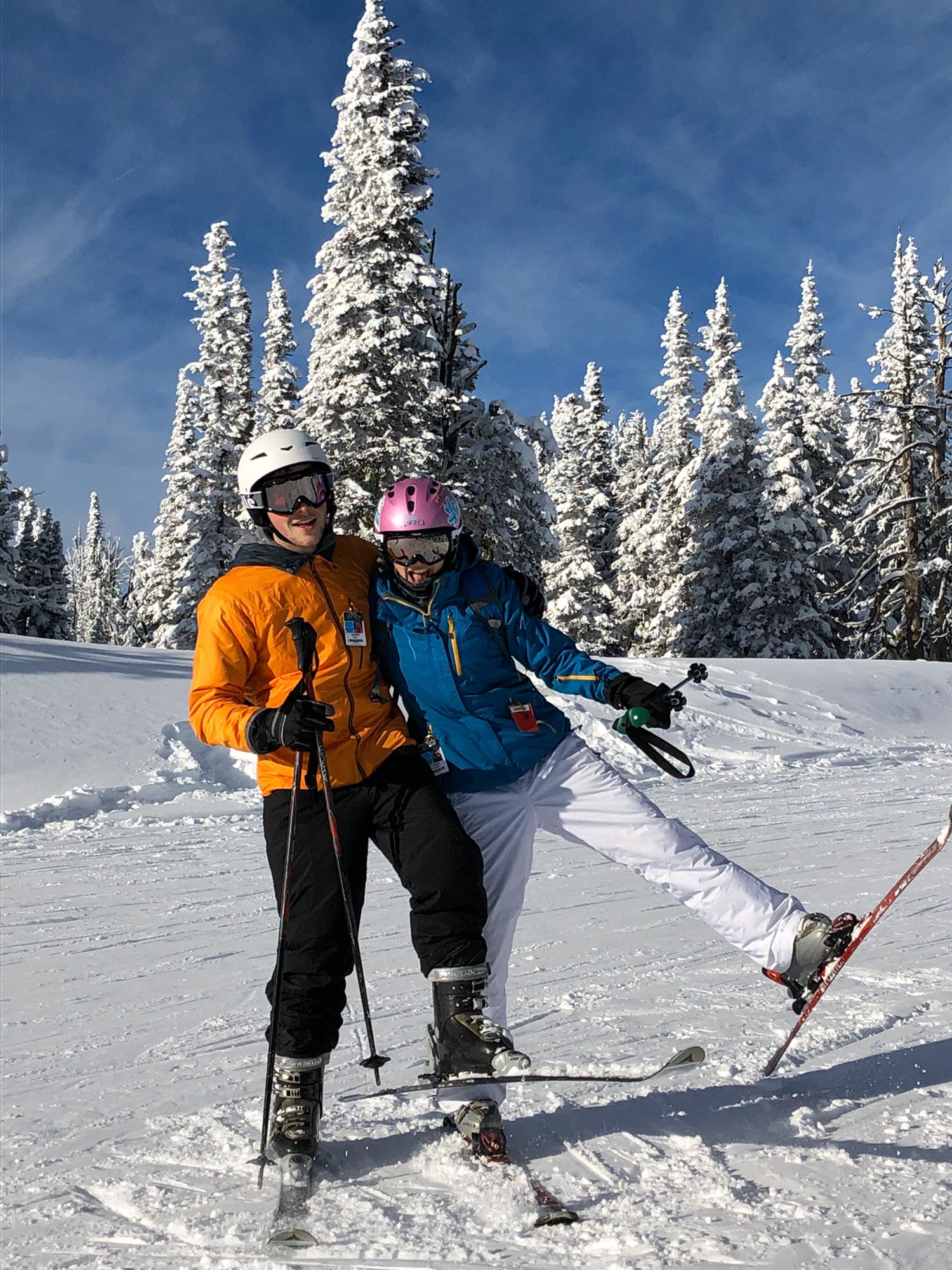 Skiing at Brundage in McCall
