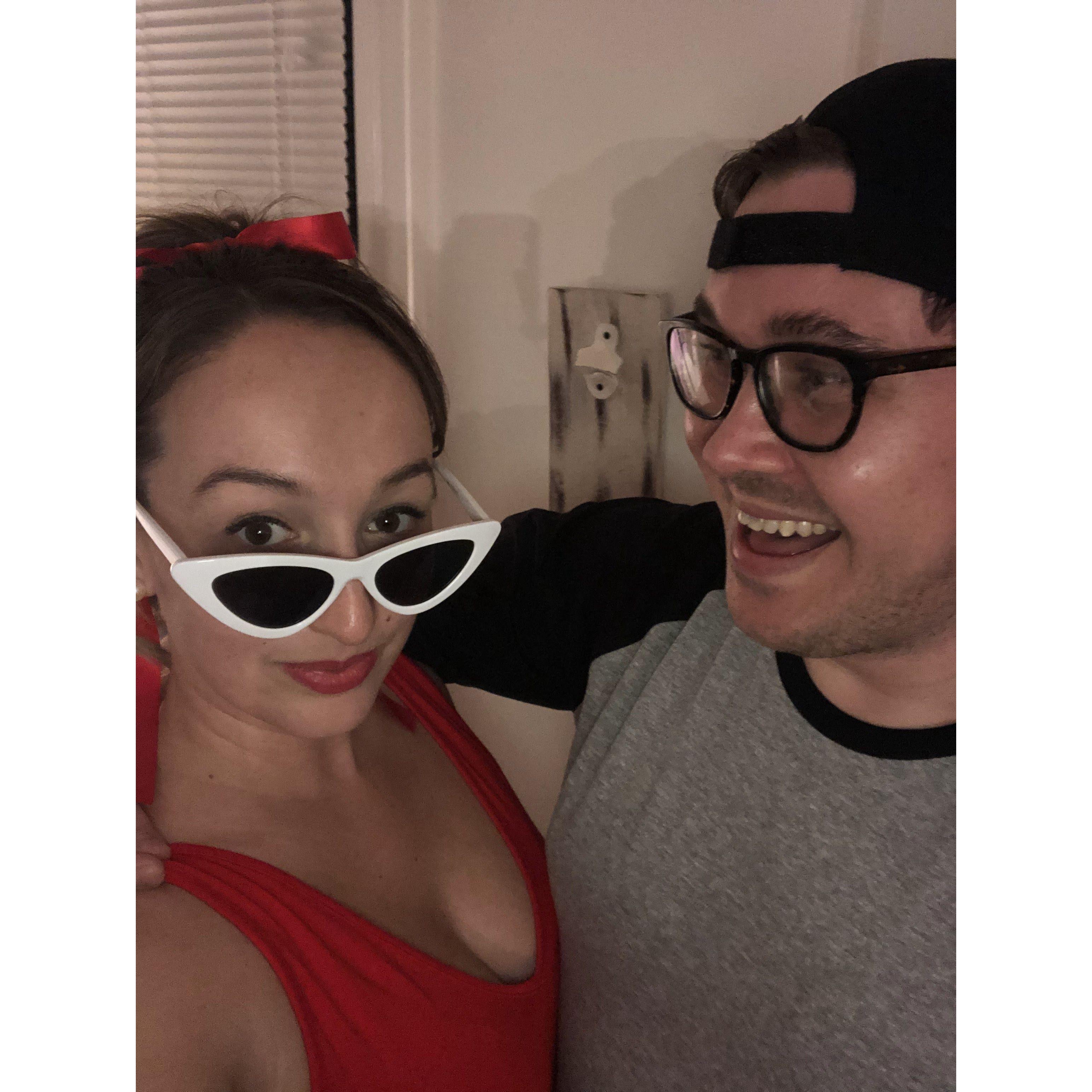 Dressed as Squints & Wendy Peffercorn for Halloween 2021