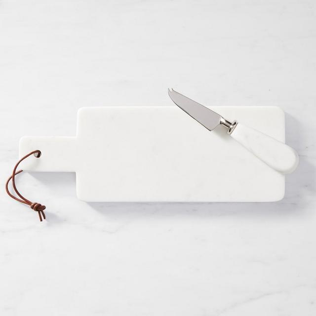 Marble Rectangular Cheese Board with Cheese Knife