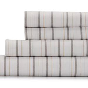 Queen Size Sheet Set- Herringbone Stripe