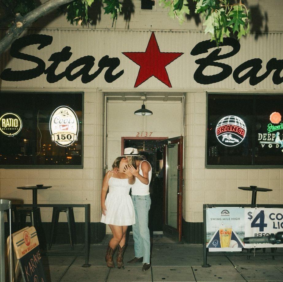 We had our first date at Star Bar so had to go back for engagement photos!