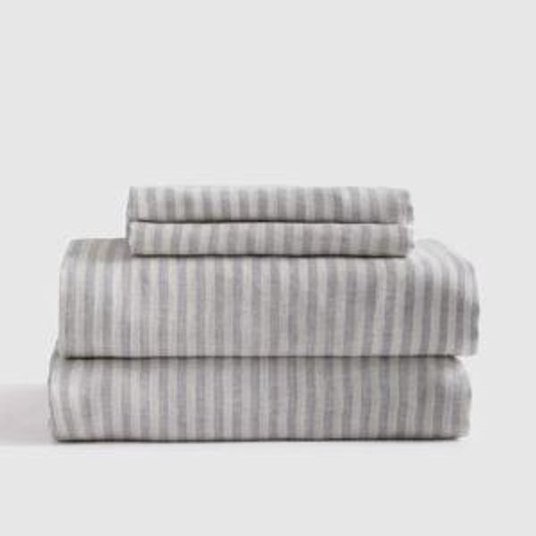 European Linen Sheet Set - Queen, Mist