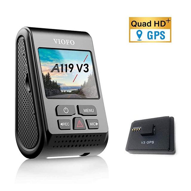 VIOFO A119 V3 2560 x 1600P Quad HD+ Dash Camera with GPS Logger 2020 Edition