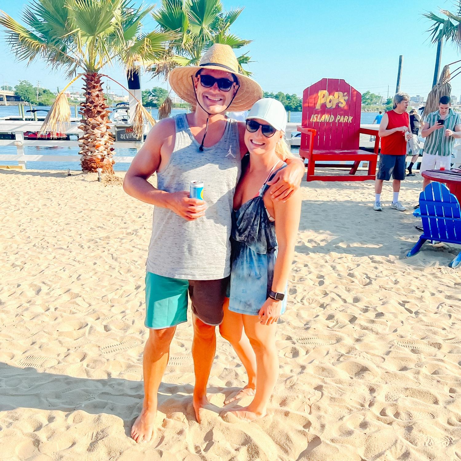 Always boating to the beach