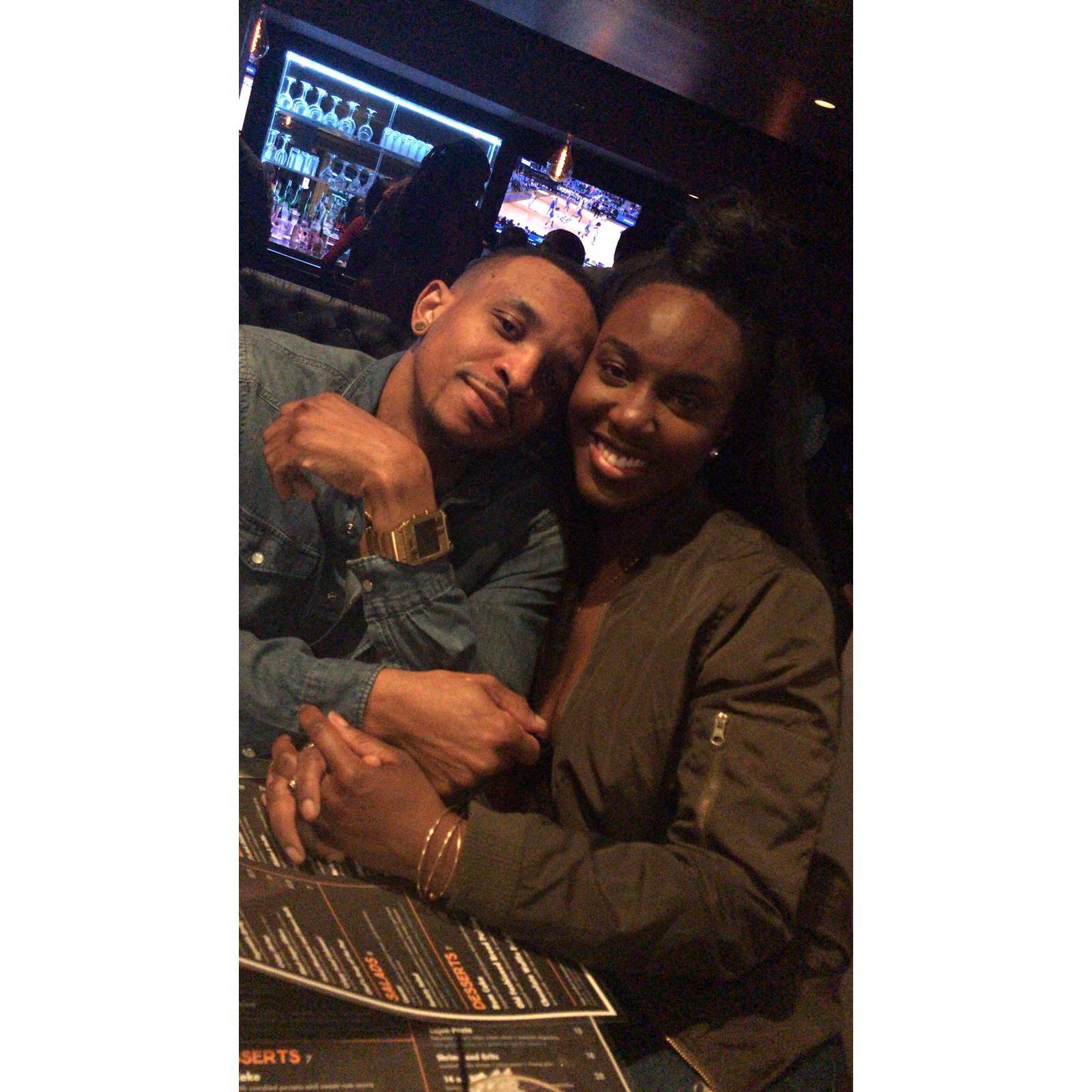 Our first outing with my best friend, Shontel (MOH).