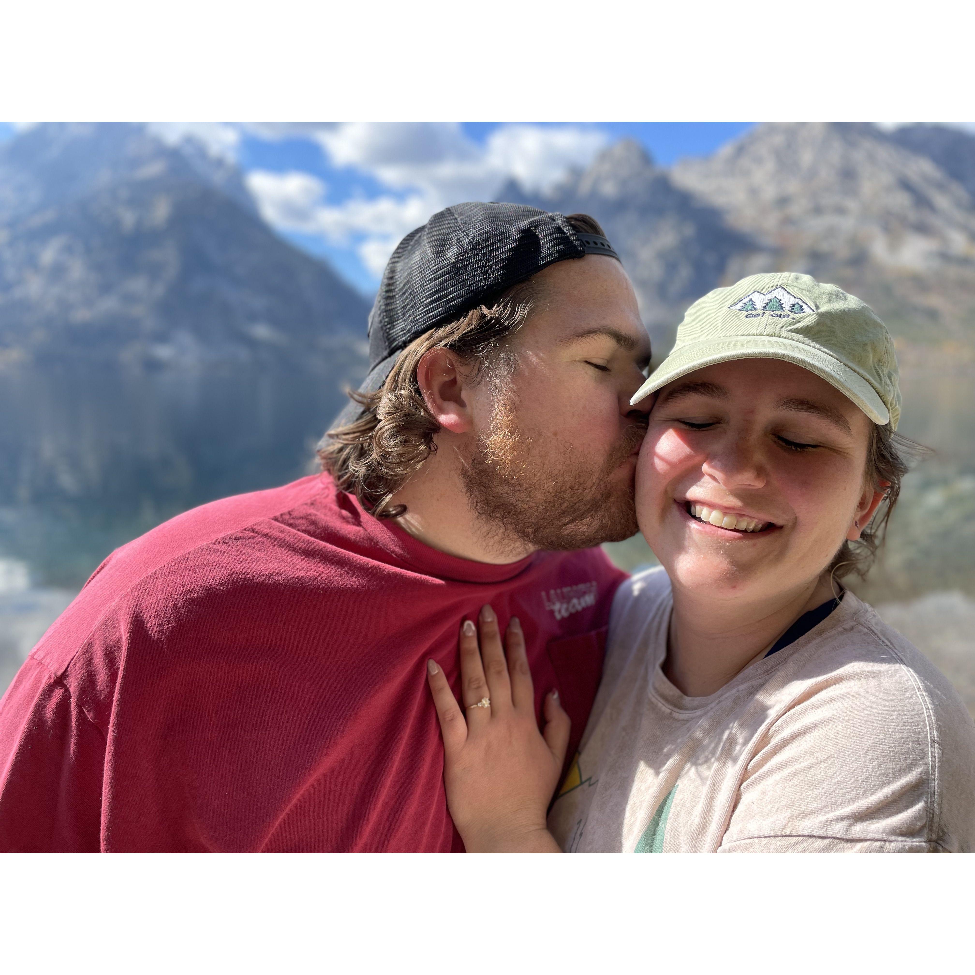 This picture was taken immediately after the proposal!
Jenny Lake at Grand Teton National Park, WY
October 2022