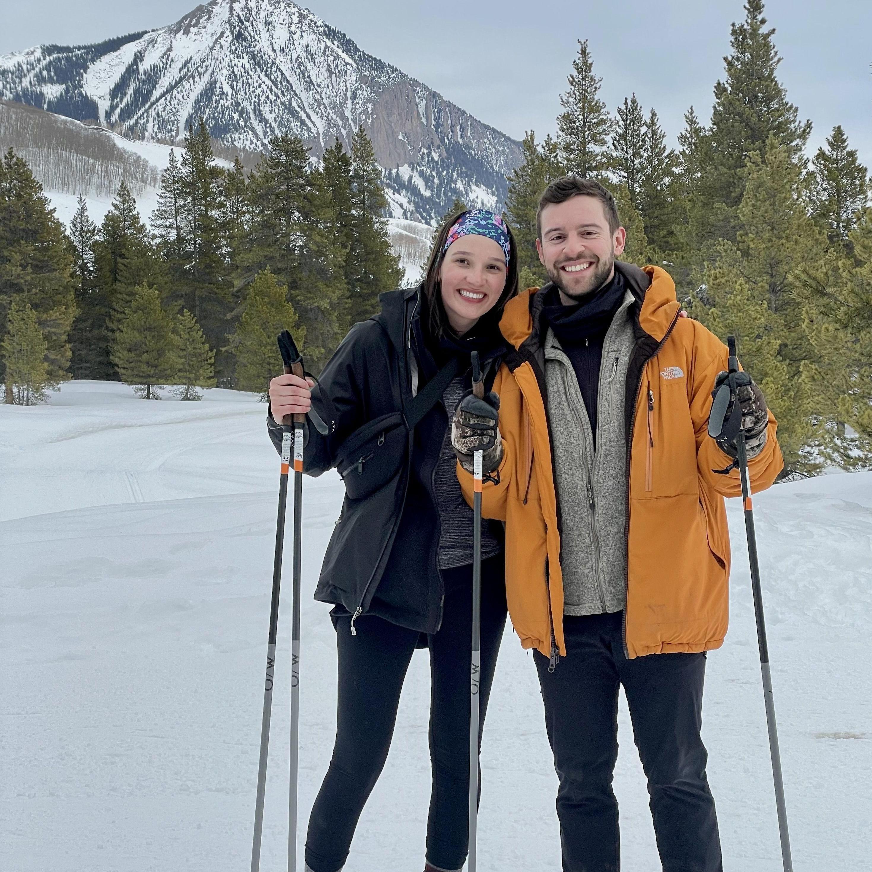 Cross country skiing in Crested Butte, CO