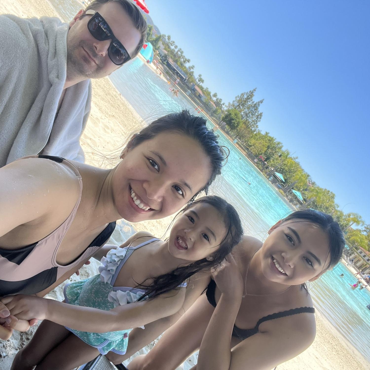 Swimming with cutie Natalie and Tenten in RSM Community CLub